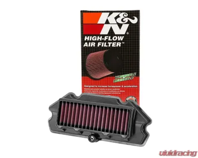 K&N Replacement Air Filter KA-6512 for Kawasaki Ninja 650 2012-2016, ER-6N 2015, High-Flow Cotton - KA-6512