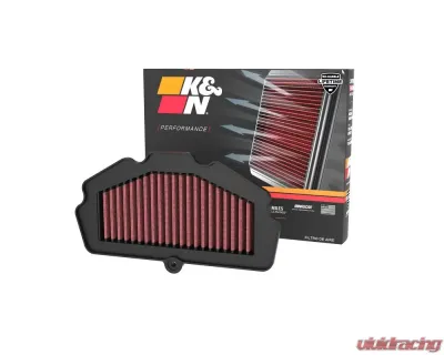 K&N Replacement Air Filter KA-6517 for Kawasaki Ninja 650, Z650, 2017-2022, Cotton Gauze - KA-6517