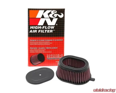 K&N Replacement Air Filter KA-6589 for Kawasaki KLR650, KL650B, KLX650 - Oval Cotton Gauze - KA-6589