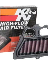 K&N Replacement Air Filter for Kawasaki ZR900 Z900 2017-2018, High-Flow Cotton Gauze                                     - KA-9017 - Image 3