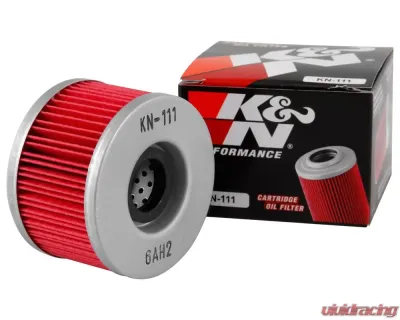 K&N Oil Filter KN-111 for Honda CB400A, TRX500FA, VTR250, and More - KN-111