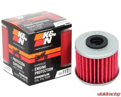 K&N Oil Filter KN-117 for Honda NC700X, CRF1000L, GL1800, Pioneer 1000, Talon 1000 - KN-117