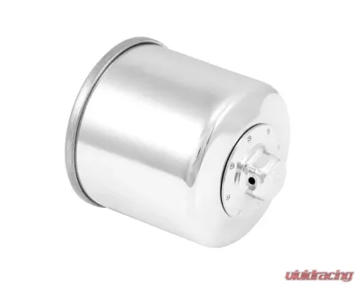 K&N Oil Filter KN-138C for Aprilia, Suzuki, Arctic Cat - Chrome Spin-On, 17mm Nut - KN-138C
