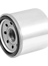 K&N Oil Filter KN-138C for Aprilia, Suzuki, Arctic Cat - Chrome Spin-On, 17mm Nut                                     - KN-138C - Image 2
