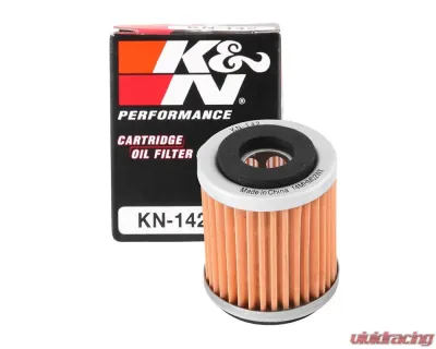 K&N Oil Filter KN-142 for Yamaha YFM350ER, YFM350X, YZ400F, WR426F - Cartridge Style - KN-142