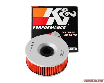 K&N Oil Filter for Yamaha XS750, XS1100, XS850, XVZ1200D, VMX1200 - Cartridge Style - KN-146