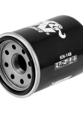 K&N Oil Filter KN-148 for Yamaha FJR1300 2003-2005, High Flow Synthetic Blend Media                                     - KN-148 - Image 2