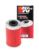 K&N Oil Filter KN-155 for Husqvarna, KTM, Polaris - High Flow Cartridge Design                                     - KN-155 - Image 3