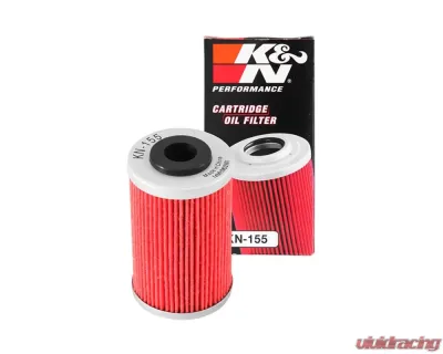 K&N Oil Filter KN-155 for Husqvarna, KTM, Polaris - High Flow Cartridge Design - KN-155