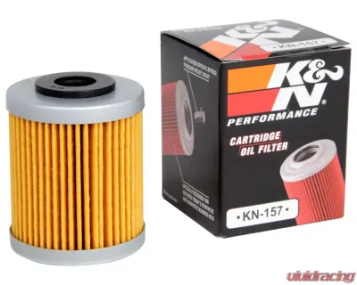 K&N Oil Filter KN-157 for KTM 250-690 Models 2000-2011, Cartridge Style, High Flow Media - KN-157