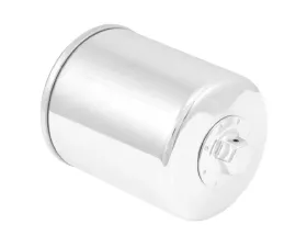 K&N Oil Filter KN-170C for Harley Davidson FLHR, FLHTCU, XL1200, FXR, FXST, 1981-2019, Chrome Spin-On