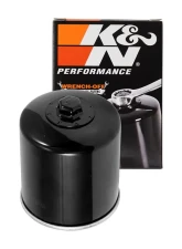 K&N Oil Filter KN-174B for Harley Davidson V-Rod 2002-2017, Spin-On, 17mm Nut, Black                                     - KN-174B - Image 3