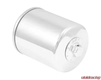 K&N Oil Filter KN-174C for Harley Davidson V-Rod 2002-2017, Chrome Spin-On, 17mm Nut - KN-174C