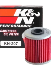 K&N Oil Filter KN-207 for Beta EVO 250/300, Kawasaki KX250/KX450, Suzuki RMZ250/RMZ450                                     - KN-207 - Image 3