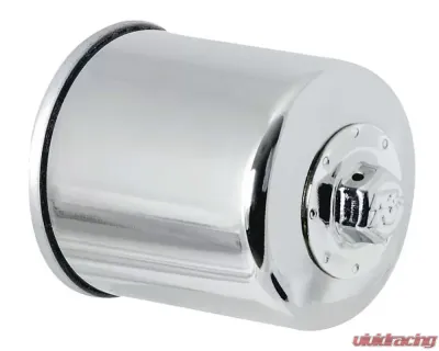 K&N Oil Filter KN-303C Chrome Spin-On for Honda, Kawasaki, Yamaha, Polaris - KN-303C