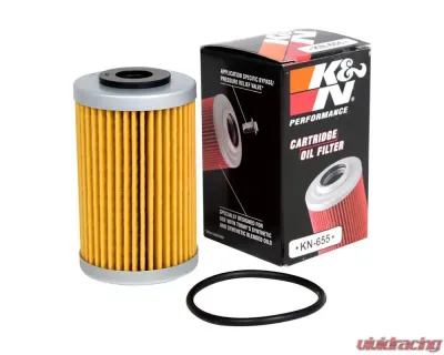 K&N Oil Filter KN-655 for Husaberg, Husqvarna, KTM - Cartridge, High Flow Media, 69mm - KN-655
