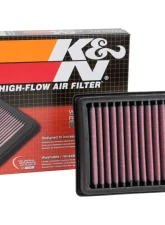 K&N Replacement Air Filter for Moto Guzzi California 1400, Audace, Eldorado, V85 TT - Washable Cotton Panel Filter                                     - MG-1315 - Image 4