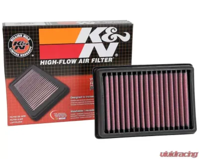 K&N Replacement Air Filter for Moto Guzzi California 1400, Audace, Eldorado, V85 TT - Washable Cotton Panel Filter - MG-1315
