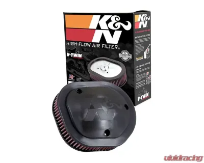 K&N Replacement Air Filter for Indian Chief, Chieftain, Roadmaster 2014-2022, Cotton Gauze - PL-1814