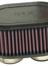 K&N Universal Clamp-On Air Filter R-0990, Oval Cotton Gauze, 6.125 x 3.875 in, Dual Flange                                     - R-0990 - Image 5