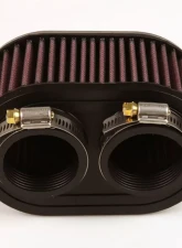 K&N Universal Clamp-On Air Filter R-0990, Oval Cotton Gauze, 6.125 x 3.875 in, Dual Flange                                     - R-0990 - Image 3