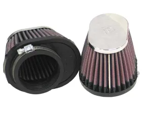 K&N Universal Clamp-On Air Filter RC-0982 for Honda, Kawasaki, Suzuki, Yamaha, 2 Filters