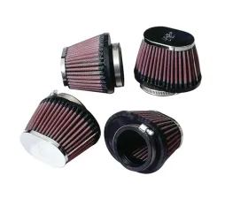 K&N Universal Clamp-On Air Filter RC-0984 for Honda, Kawasaki, Suzuki, Yamaha - Oval Tapered