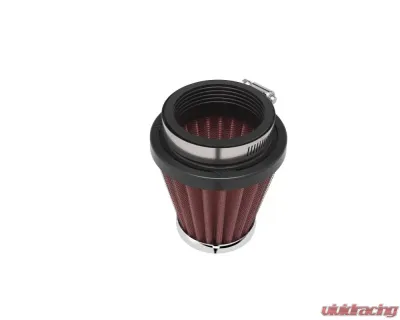K&N Universal Clamp-On Air Filter RC-1060, 3 in Red Cotton Gauze, Round Tapered Design - RC-1060