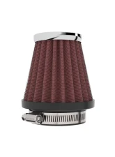 K&N Universal Clamp-On Air Filter RC-1060, 3 in Red Cotton Gauze, Round Tapered Design                                     - RC-1060 - Image 3