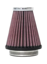 K&N Universal Clamp-On Air Filter, 3.5 in Diameter, Red Cotton Gauze, Round Tapered                                     - RC-1920 - Image 2