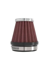 K&N Universal Clamp-On Air Filter RC-2340, 3 in Red Cotton Gauze, Round Tapered Design                                     - RC-2340 - Image 4