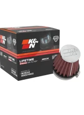 K&N Universal Clamp-On Air Filter RC-2340, 3 in Red Cotton Gauze, Round Tapered Design                                     - RC-2340 - Image 5