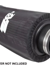 K&N Air Filter Wrap PreCharger RE-0810PK Round Tapered Black Polyester 6" ID                                     - RE-0810PK - Image 3