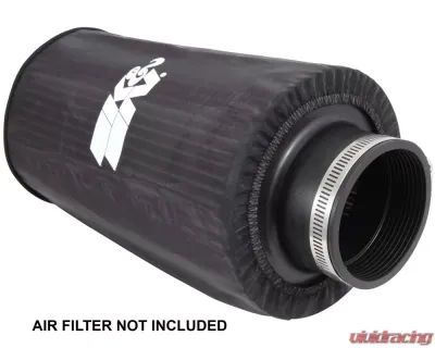 K&N Air Filter Wrap PreCharger RE-0810PK Round Tapered Black Polyester 6" ID - RE-0810PK