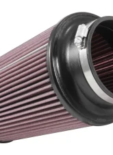 K&N Universal Clamp-On Air Filter, 6 in Diameter, Red Cotton Gauze, Round Tapered Design                                     - RE-0870 - Image 2