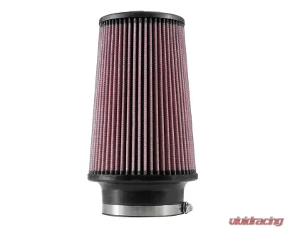 K&N Universal Clamp-On Air Filter, 6 in Diameter, Red Cotton Gauze, Round Tapered Design - RE-0870