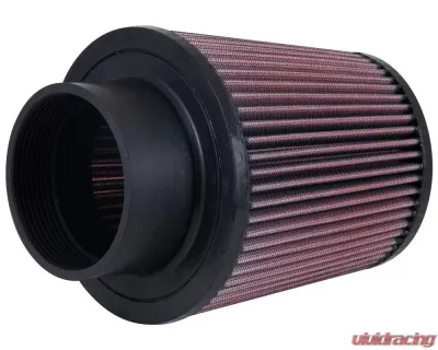 K&N Universal Clamp-On Air Filter, 6 in Red Cotton Gauze, Round Tapered Design, 3.5 in Flange - RE-0950