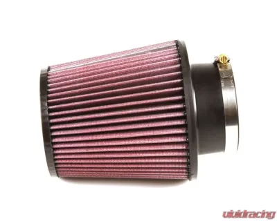 K&N Universal Clamp-On Air Filter, 6 in Red Cotton Gauze, Round Tapered Design, 3.5 in Flange - RE-0950