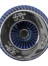 K&N Universal Clamp-On Air Filter RG-1001BL, Blue, 6" Diameter, Cotton Gauze, Washable                                     - RG-1001BL - Image 5