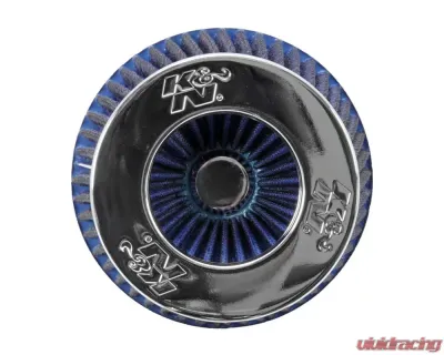 K&N Universal Clamp-On Air Filter RG-1001BL, Blue, 6" Diameter, Cotton Gauze, Washable - RG-1001BL