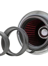 K&N Universal Clamp-On Air Filter RG-1001RD, 6in Red Cotton Gauze, Round Tapered                                     - RG-1001RD - Image 3