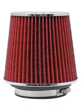 K&N Universal Clamp-On Air Filter RG-1001RD, 6in Red Cotton Gauze, Round Tapered                                     - RG-1001RD - Image 4