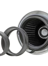 K&N Universal Clamp-On Air Filter RG-1001WT, 6 in White Cotton Gauze, Round Tapered                                     - RG-1001WT - Image 3