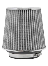 K&N Universal Clamp-On Air Filter RG-1001WT, 6 in White Cotton Gauze, Round Tapered                                     - RG-1001WT - Image 4
