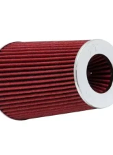 K&N Chrome Round Tapered Universal Air Filter RG-1002RD-L, 4 in Flange, Washable Red Cotton Gauze                                     - RG-1002RD-L - Image 4