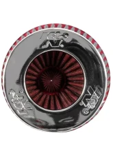 K&N Universal Clamp-On Air Filter RG-1002RD, Red Cotton Gauze, 6in Diameter, Washable                                     - RG-1002RD - Image 5