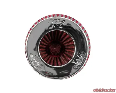 K&N Universal Clamp-On Air Filter RG-1002RD, Red Cotton Gauze, 6in Diameter, Washable - RG-1002RD