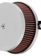 Harley Davidson RK-3933 K&N High-Flow Air Intake System, Chrome & Red Filter, 2006-2017 Models                                     - RK-3933 - Image 3