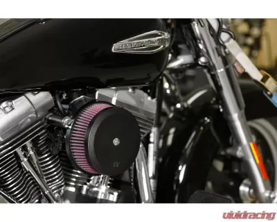 K&N High-Flow Air Intake System for Harley Davidson 1999-2007, Red Filter, Aluminum Finish - RK-3933B