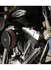 K&N High-Flow Air Intake System for Harley Davidson 1999-2007, Red Filter, Aluminum Finish                                     - RK-3933B - Image 3